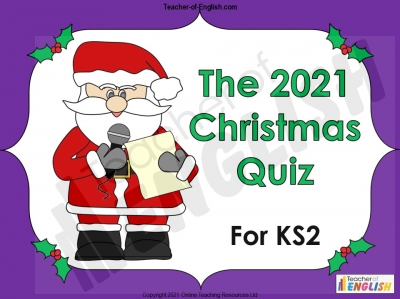 2021 Christmas Quiz for KS2 Teaching Resources